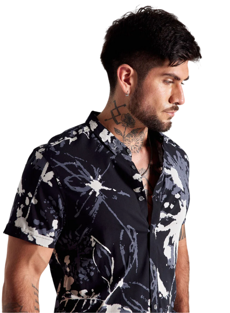CAMISA J.J.O PRINT MANCHAS ABSTRACTAS