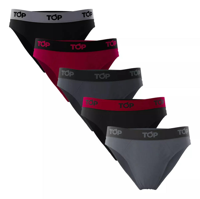 PACK 5 SLIP TOP ALGODÓN ELASTICO