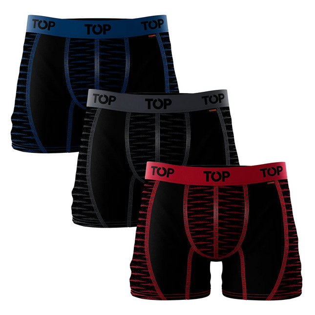 PACK 3 BOXER TOP MEDIO MICROFIBRA ACTIVE