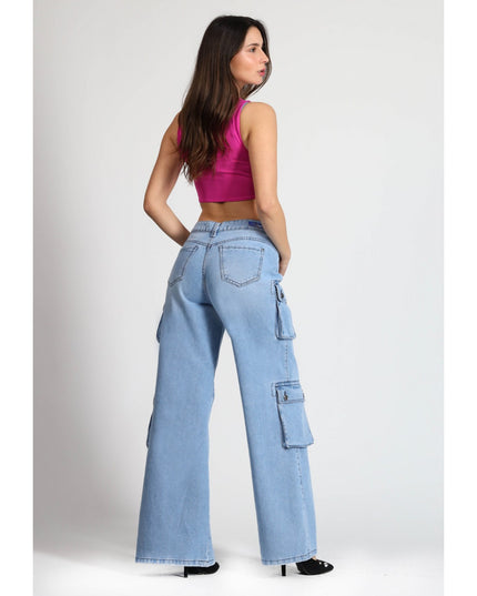 JEANS MOHICANO CARGO 4 BOLS. CON FUELLE