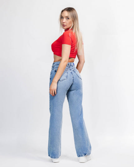 JEANS MOHICANO BIO MEDIO PASADOR DOBLE BOLS.