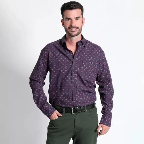 CAMISA KOTTING FRANELA REGULAR FIT ESTAMP. - MAWI