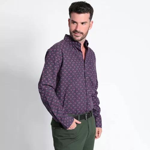 CAMISA KOTTING FRANELA REGULAR FIT ESTAMP. - MAWI