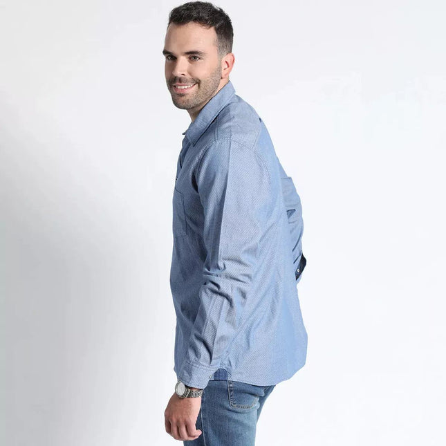 CAMISA POTROS JACQUARD CUELLO ITALIANO - MAWI