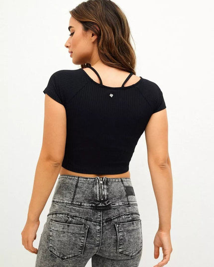 POLERA J.J.O CROP CUTOUT - MAWI