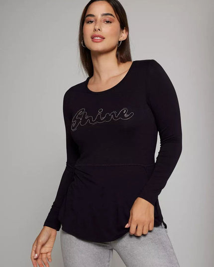 POLERA J.J.O MANGA LARGA CORTES Y GRAFICA BR - MAWI