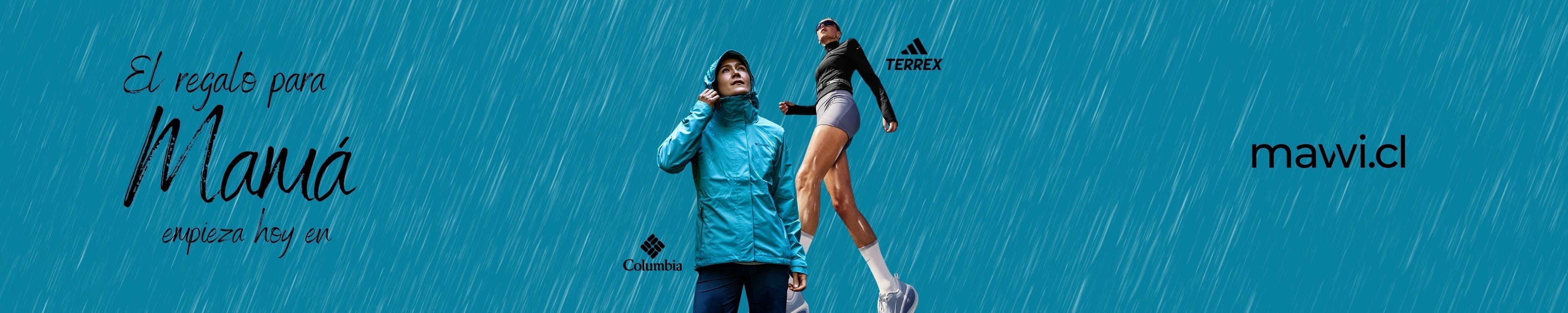 Mamá Sureña: Ni el temporal detiene a una madre equipada con Columbia y adidas Terrex. - MAWI