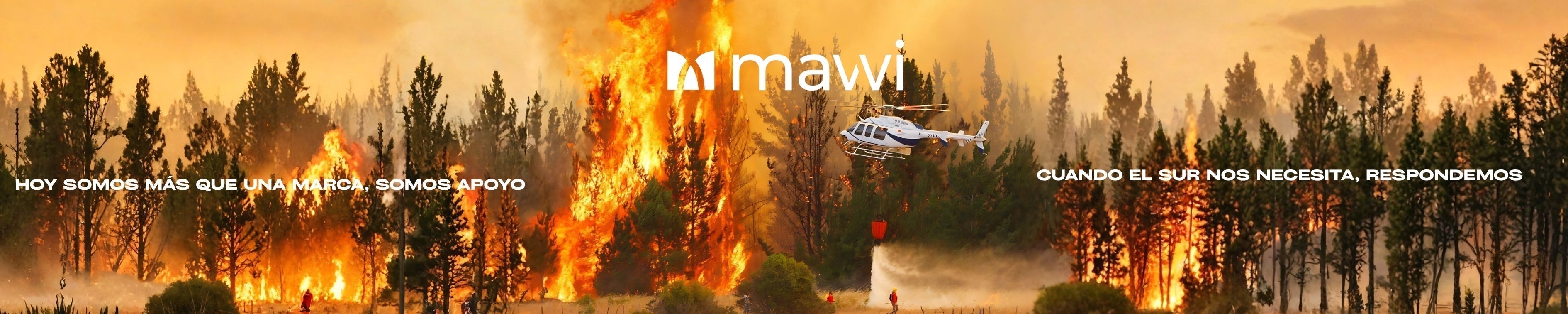 Mawi apoya al Bío-Bío ante los incendios forestales. - MAWI