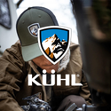 KÜHL men's outdoor cap with mountain logo, rugged workwear, adventure gear