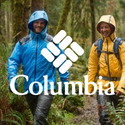 Columbia rain jackets for hiking in forest trails