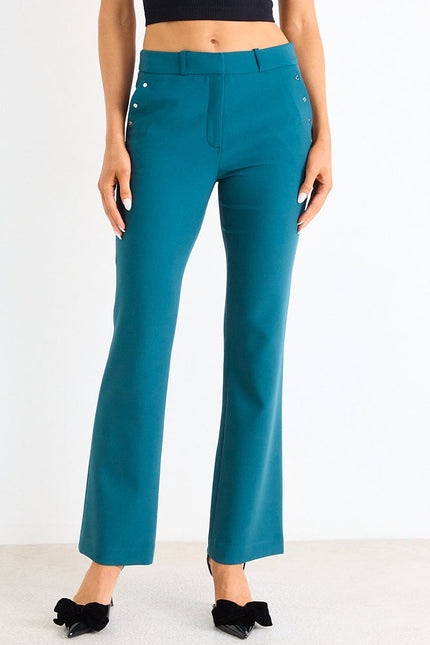 Pantalón ASH Pantalon Ash Liso en color verde catay.