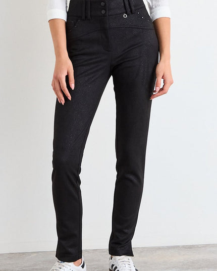 Calza Io Lisa IO en color negro.