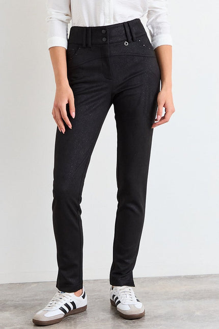 Calza Io Lisa IO en color negro.