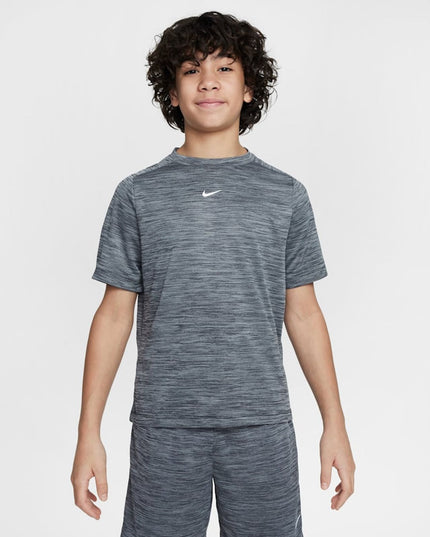 Polera NIKE polera nike df multi ss top lbr hthr en color gris