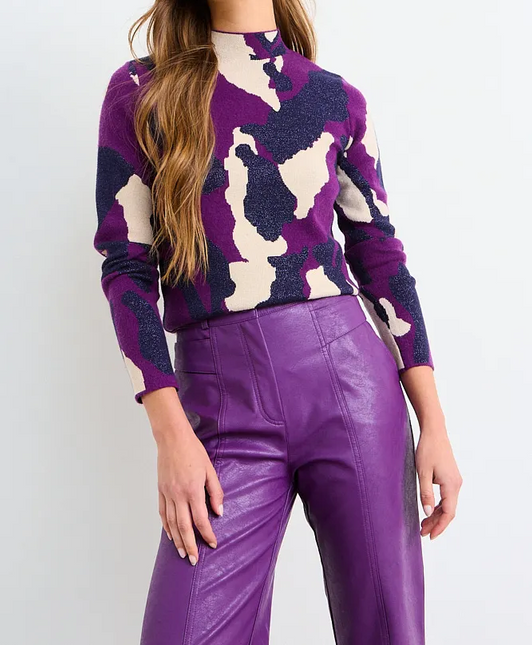 Prenda IO Sweater Io Fantasia en color morado.