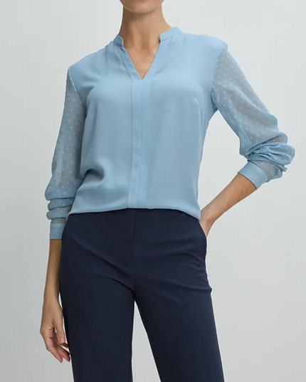 Prenda MA GRIFFE Blusa Ma Griffe en color celeste.