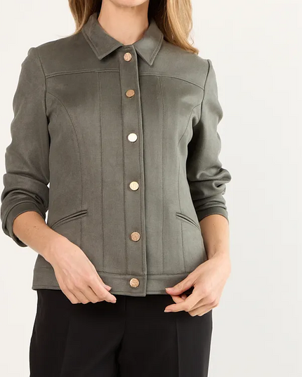 Prenda MA GRIFFE Casaca Ma Griffe en color verde.