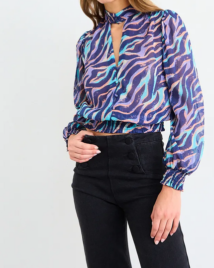 Prenda IO Blusa Io Fantasia en color calipso.