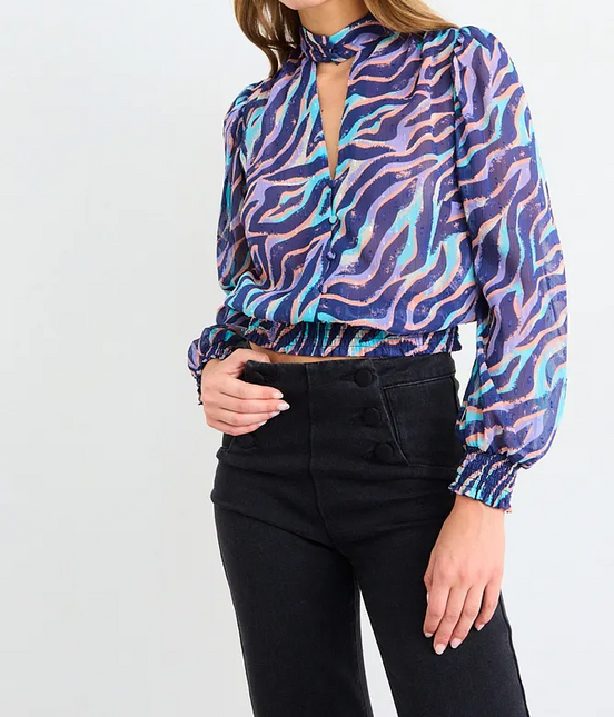 Prenda IO Blusa Io Fantasia en color calipso.