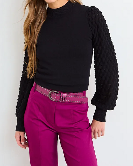 Prenda IO Sweater Io Liso en color negro.