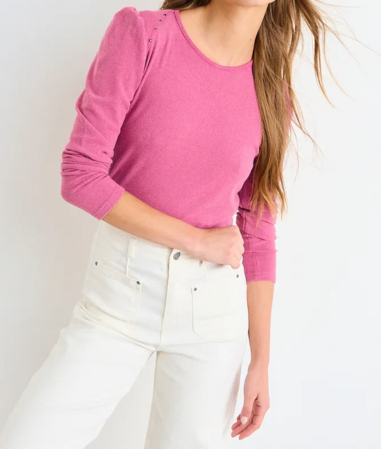 Polera IO Polera Io Lisa en color burdeo.