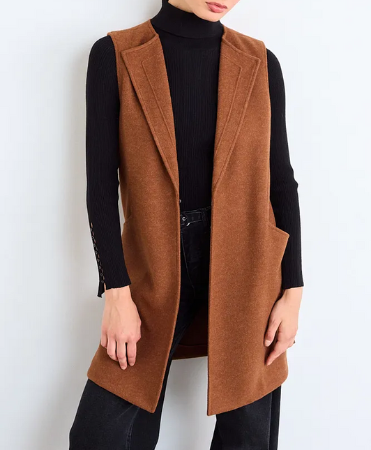 CHAQUETON IO LISO IO en color cafe moro.