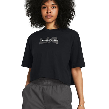 POLERA UNDER ARMOUR BOXY CROP BRANDED