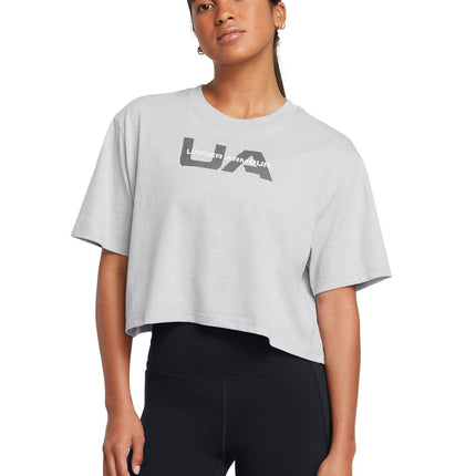 POLERA UNDER ARMOUR BOXY CROP BRANDED