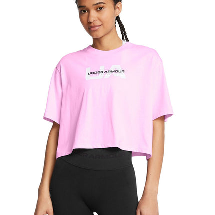 POLERA UNDER ARMOUR BOXY CROP BRANDED