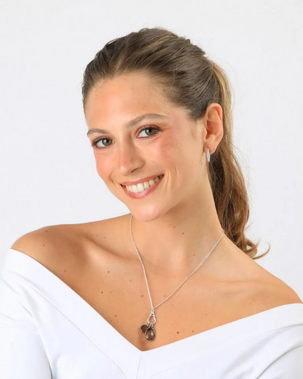 Set De Aros&Collar Humana Nala HUMANA en color plateado.
