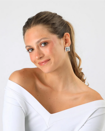 Aro Humana Luna HUMANA en color plateado.