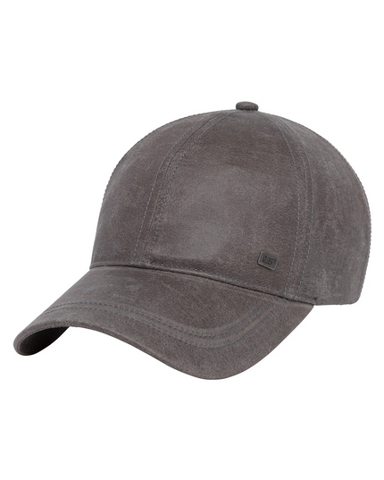 Jockey CAT Faux Leather Hat en color ahumado