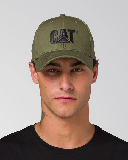 Jockey CAT Logo Hat en color verde olivo