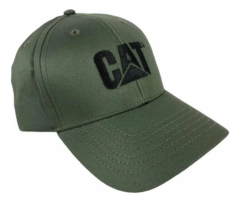 Jockey Cat Classic Logo Hat en color verde oliva