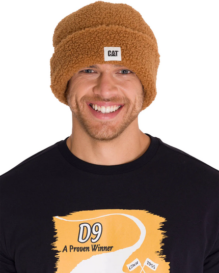 GORRO CAT CUFFED SHERPA KNIT HAT