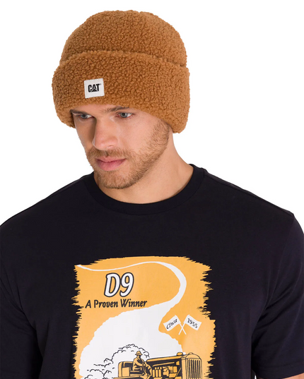 GORRO CAT CUFFED SHERPA KNIT HAT