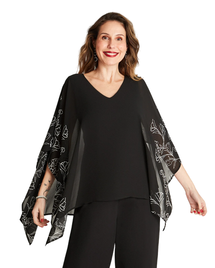 BLUSA LORENZO DI PONTTI TUNICA DE GASA ESTAMP