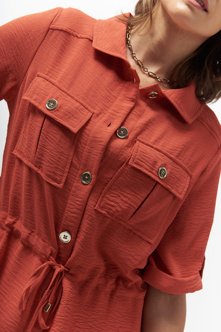 CHAQUETA GIVE CAMISERO TELA LISA,BOLSILLOS,