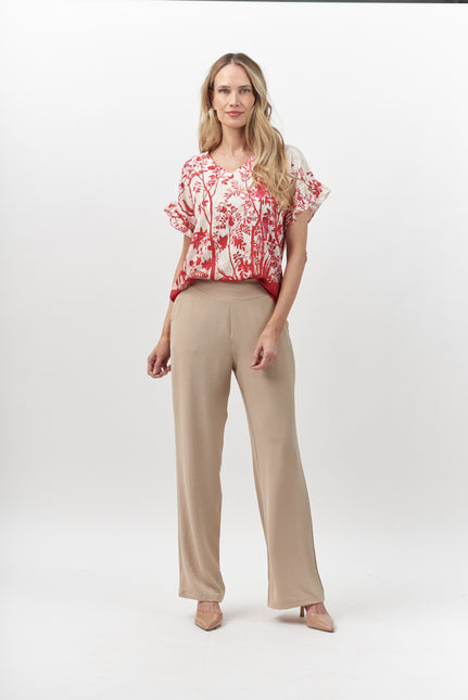 BLUSA GIVE V ESTAMPADA M/C,AMMARRA ESPALDA - MAWI