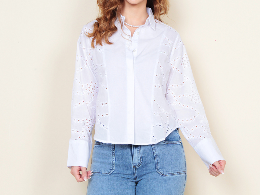 BLUSA WADOS M/L SCHIFFLI