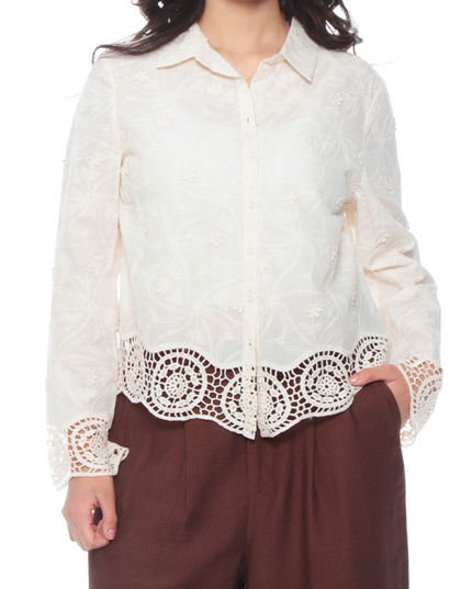 BLUSA WADOS M/L EMBROIDERY