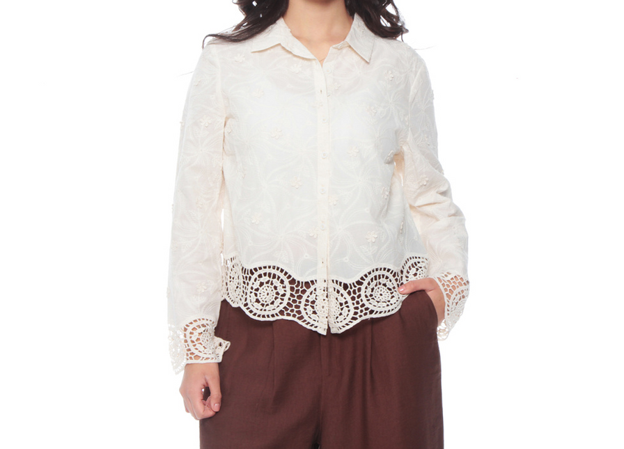 BLUSA WADOS M/L EMBROIDERY
