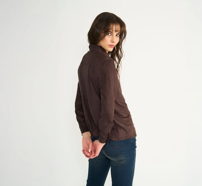 BLUSA ELLUS M/L SUEDE