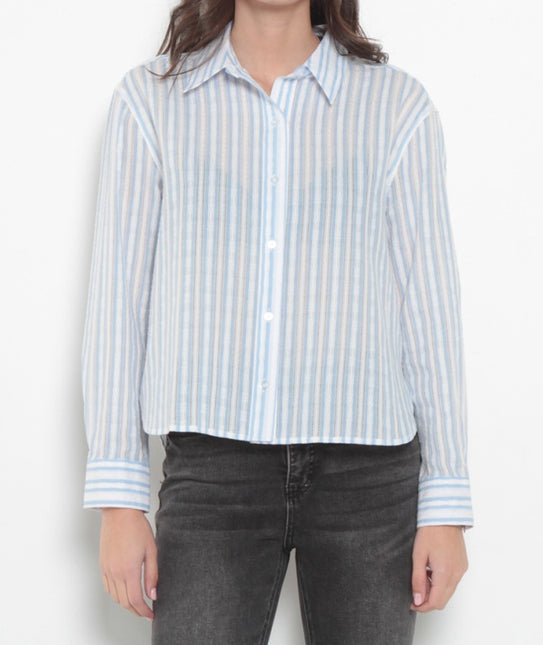 Blusa Wados M/L List en color azul