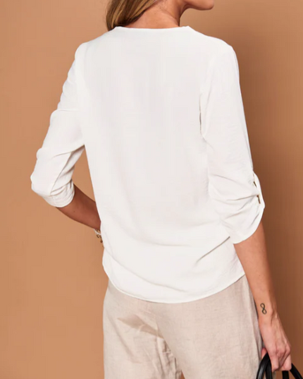 BLUSON GIVE CAMISERO TOPE LISO 3/4