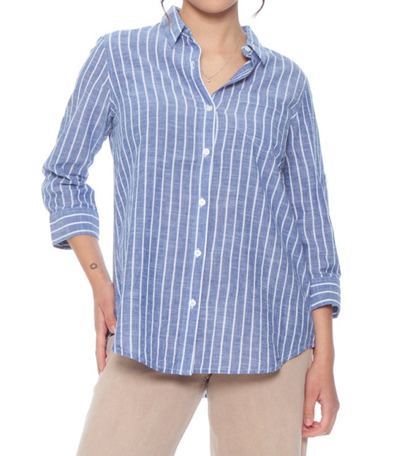 Blusa Wados M 3/4 List en color azul