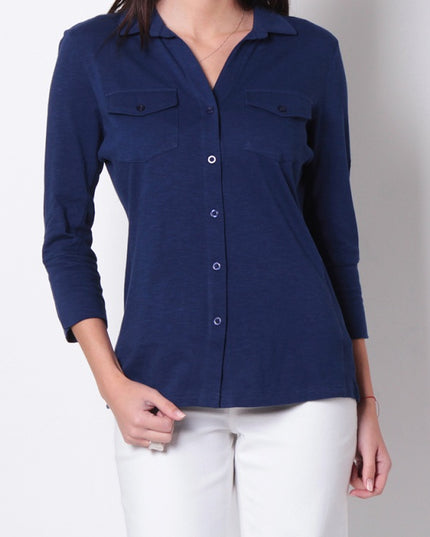 BLUSA WADOS M 3/4 SOLID