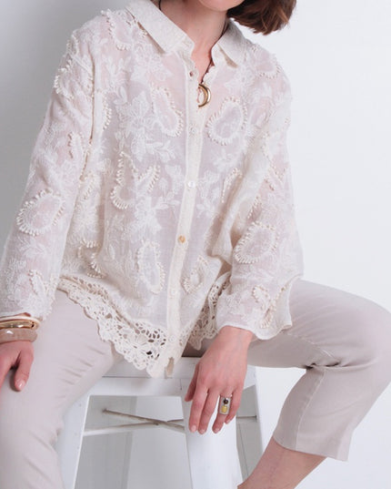 BLUSA WADOS M 3/4 BRODERY