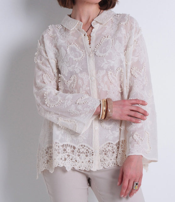 BLUSA WADOS M 3/4 BRODERY