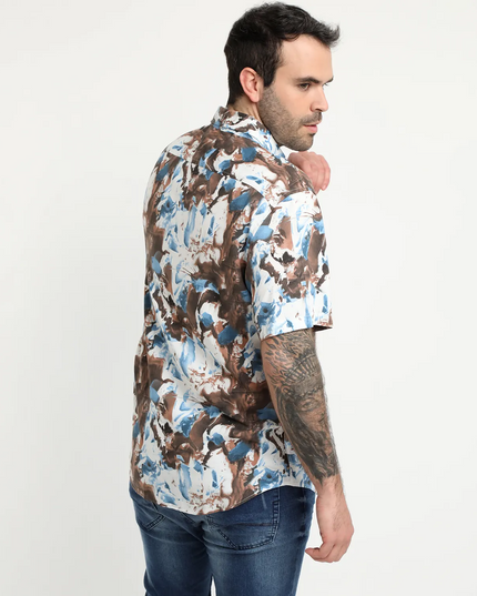 CAMISA POTROS GUAYABERA ABSTRACTA